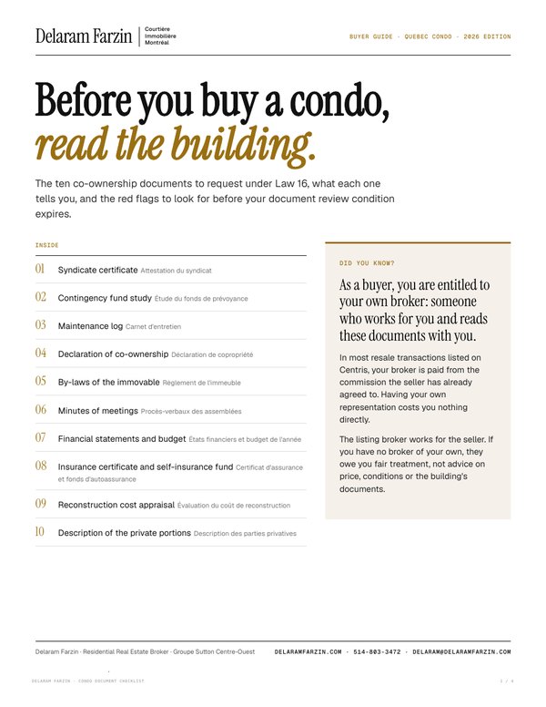 Cover of the condo document guide