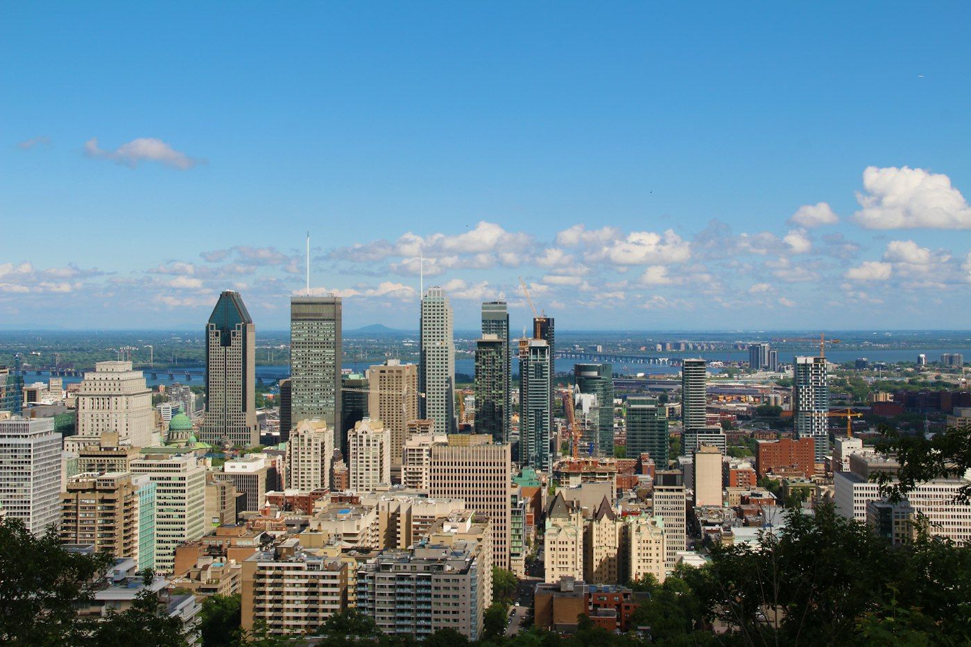 Downtown Montreal skyline